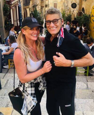 Christiana Boney's ex-spouse Steven Bauer with his fiance Jennifer Brenon